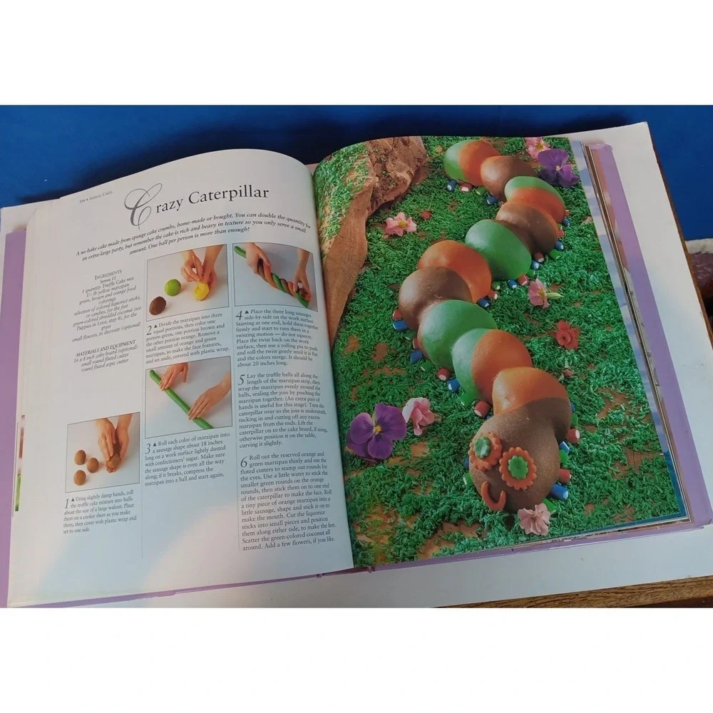 Cake Decorating Book by Angela Nilsen; Sarah Maxwell –Hardcover-Over 200 Recipes